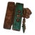 Vintage Nepalese Copper Ritual Dagger (Phurba) With Inlaid Stones in Fitted Wooden Box For Sale