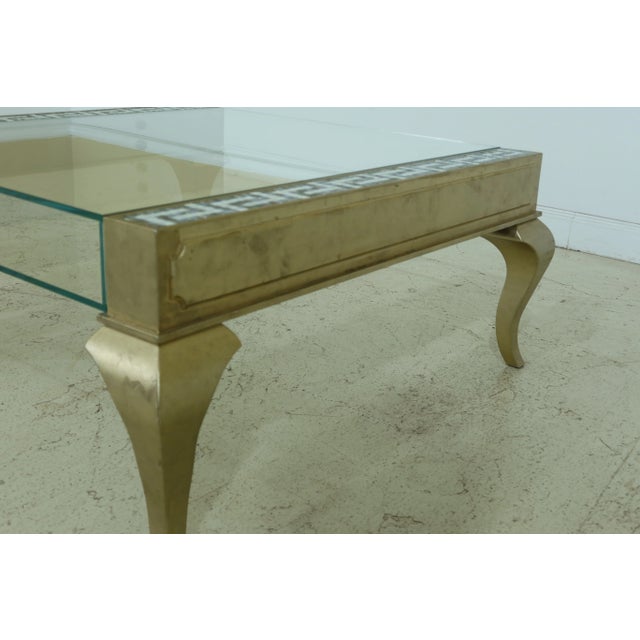 Gold Selva Hollywood Regency Modern Design Coffee Table For Sale - Image 8 of 10