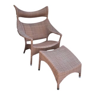 Janus Et Cie Amari Lounge Chair & Ottoman For Sale