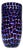 Murano Glass Vase with Floating Murrine Mosaic in Blue and Red, 1980s For Sale