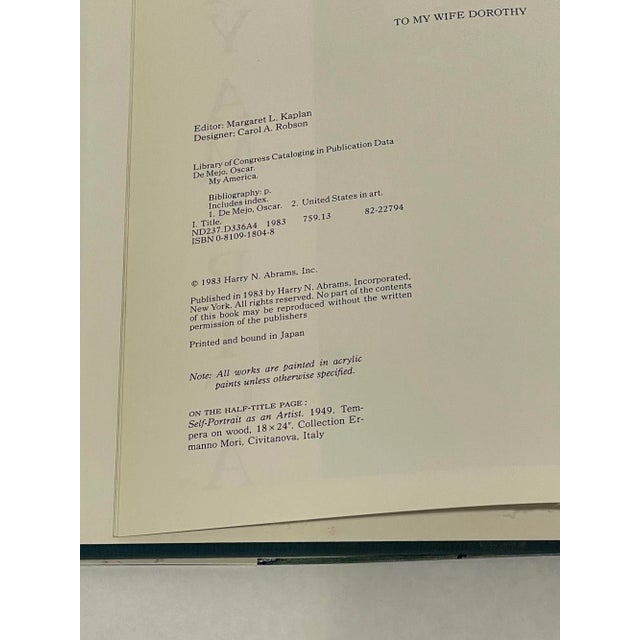 Paper My America: Paintings and Comments by Oscar De Mejo 1983 Hardcover For Sale - Image 7 of 10