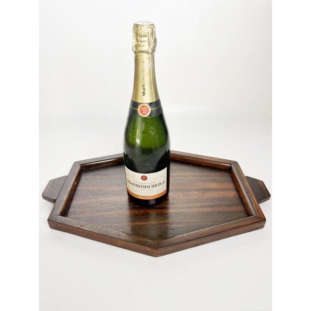 Art Deco Wooden Tray, France, 1940s For Sale - Image 3 of 11