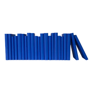 Decorative Books - True Blue Paper Wrapped Books - Books By The Foot