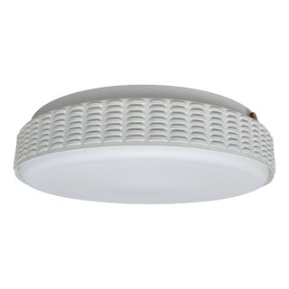 Vintage German Ceiling Light in Frosted Glass, 1960s For Sale