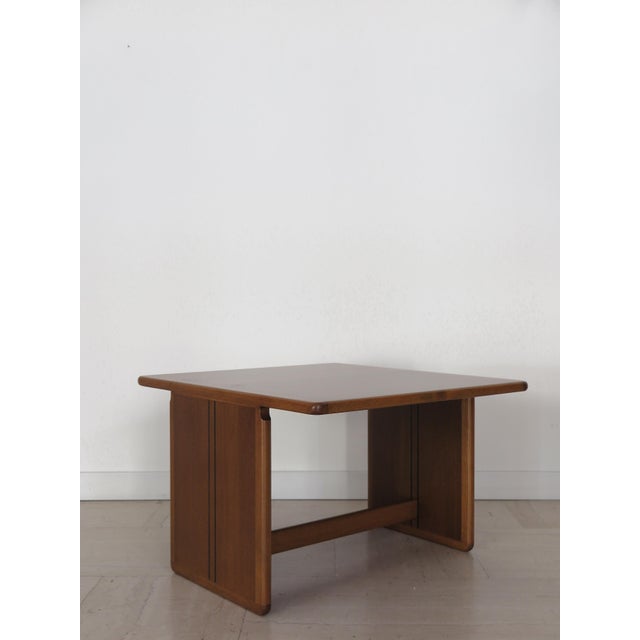 Wooden Coffee Table by Afra & Tobia Scarpa for Maxalto, 1970s For Sale - Image 12 of 12
