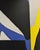 Emmanuel Araujo "Aviero" Contemporary Blue, Yellow & Black Geometric Hard-Edge Abstract Painting, 2018 For Sale - Image 4 of 10