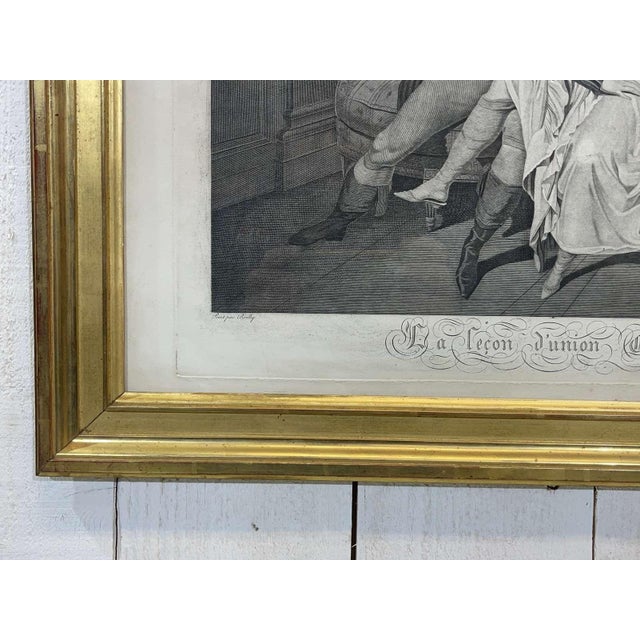 After Boilly, The Lesson of Marriage Union, 19th Century, Engraving, Framed For Sale - Image 5 of 11