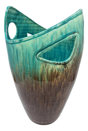 Ceramic Vase from Accolay, France, 1960s