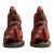 1920s Pair of Bookends: Red Friar Monks Reading, Solid Bronze Library Decor For Sale