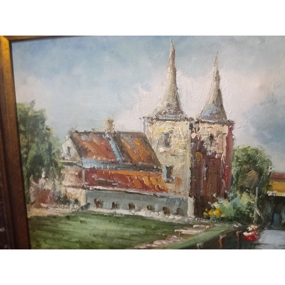 Textile 1920s J. Albers Original Impressionist Painting For Sale - Image 7 of 7