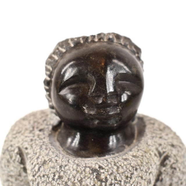 Stone Early 20th Century Shona Stone Woman Sculpture In The Style of Colleen For Sale - Image 7 of 7