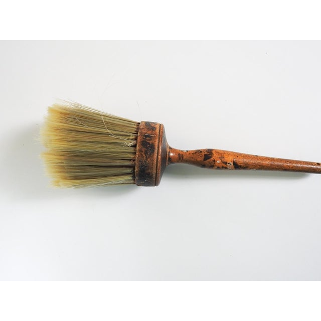 Antique late 19th century Shaker turned wood and horsehair clothes brush. Overall patina, tips of brush have been trimmed,...