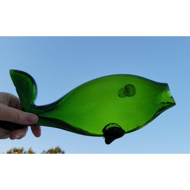 1950s Mid Century Blenko Art Glass Fish For Sale - Image 17 of 18