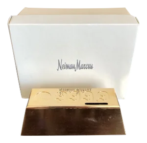 Neiman Marcus Gold Bar Paperweight Coin Bank