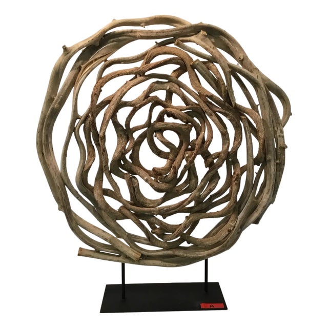 Vine Disc on Iron Stand For Sale