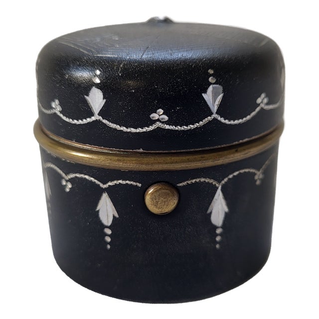 Antique French Napoleon III Aluminium and Brass Travelling Pocket Inkwell For Sale