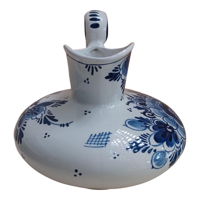 Vintage Delft Holland Hand Painted Jug or Pitcher For Sale