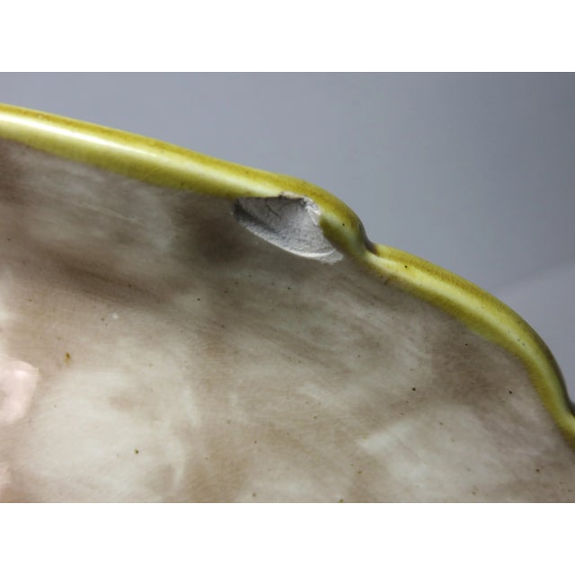 Ceramic Late 19th Century Antique Majolica Motto Bread Tray For Sale - Image 7 of 12