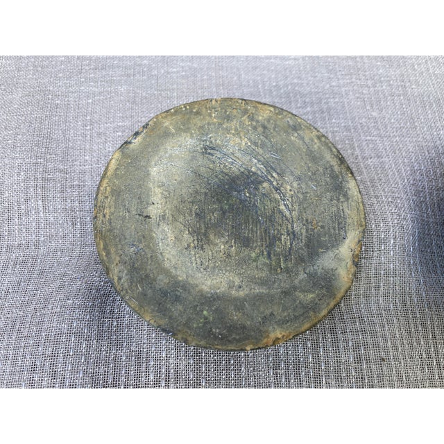 Vintage Heavy Metal Flower Pin Frogs- Set of 2 For Sale - Image 12 of 12