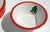 Ceramic Set 12 Pfaltzgraff Marimekko Oy Christmas Tree Red Band Design Dinnerware Late 20th Century For Sale - Image 7 of 16