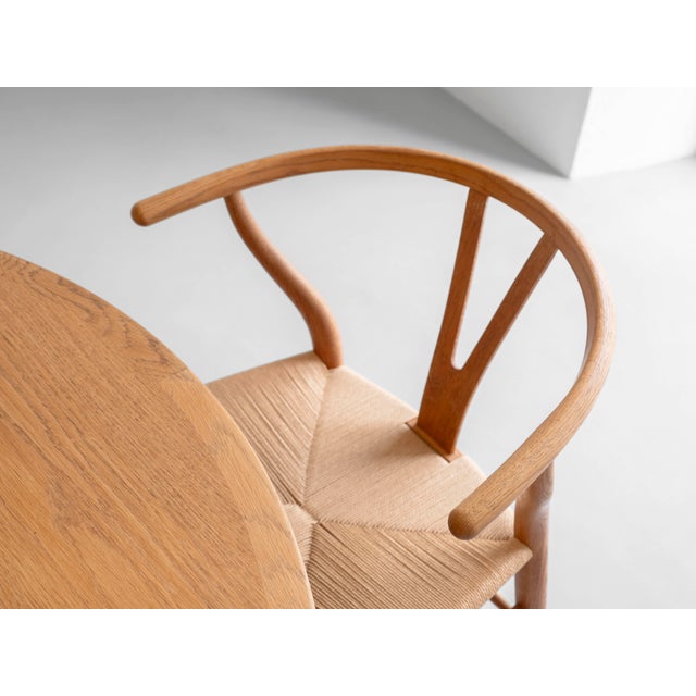 1960s Dining Room Set by Hans J. Wegner, 1960s, Set of 9 For Sale - Image 5 of 10