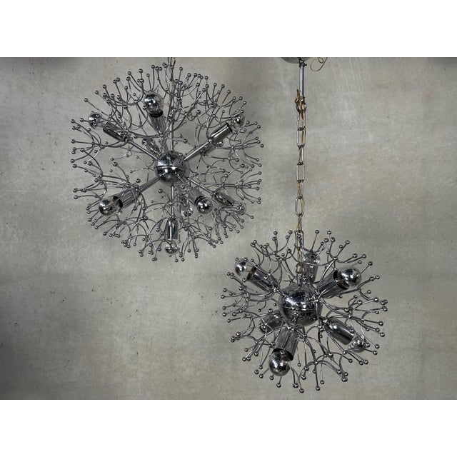 Vintage Sputnik Dandelion Hanging Lamp, Set of 2 For Sale - Image 13 of 13