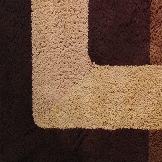 1970s Space Age Geometric Rug in Wool, Italy, 1970s For Sale - Image 5 of 11