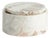 Jaqueline Marble Round Lidded Box Wide For Sale