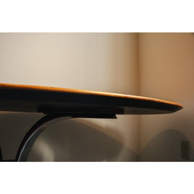 1950s Attributed to Osvaldo Borsani for Stow Davis Sunburst Oval Dining Table For Sale - Image 13 of 18