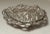 Silver Share Antique Ornate Handmade Silver Plate Repousse Candy Dish Bowl Handle Reticulated For Sale - Image 8 of 10