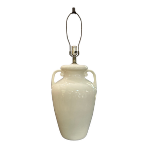White Ceramic Amphora Style Lamp