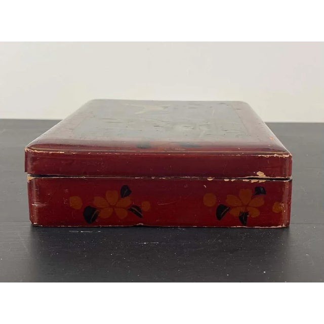 Japanese Lacquered Box, 1880 For Sale - Image 6 of 11