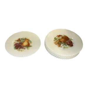 1930s Vaseline Glass Dessert Plates- Set of 6
