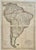 This is a rare and exceptional two-sheet engraving of South America, created at the beginning of its Century of...