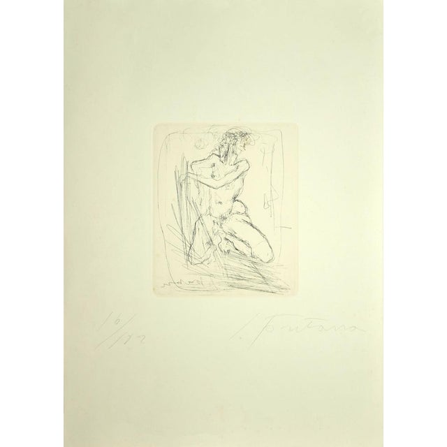 Nude is an etching from the portfolio "50 incisioni originali di maestri italiani" (50 original etchings by Italian...