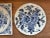 Rustic European Vintage Blue and White Delft Floral Trivet Tiles, a Pair For Sale - Image 3 of 6