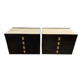 Brian Palmer for Baker 1970s Vintage Nightstands - a Pair For Sale