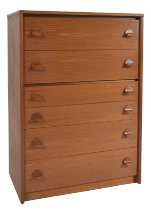 Mid-Century Teak Tallboy Chest of Drawers by Stag in the style of Cantata Range by Ron Carter, 1960s