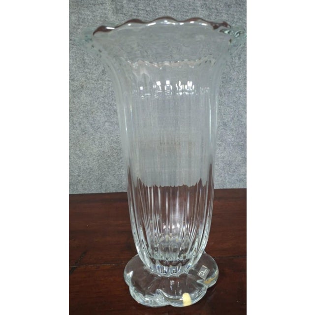 Large Crystal Vase from Daum, France For Sale - Image 8 of 9
