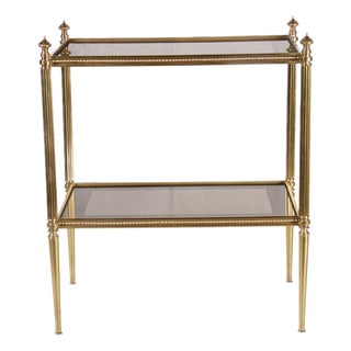 Neoclassical Brass Side Table by Maison Jansen, 1940 For Sale