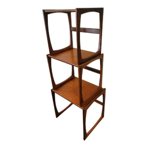 Mid - Century G-Plan Quadrille Nesting Table Set 3 Teak