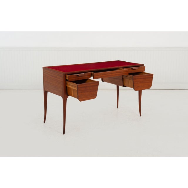 1940s Edward Wormley for Dunbar – Rare Vanity and/or Writing Desk, Circa 1945 For Sale - Image 5 of 16