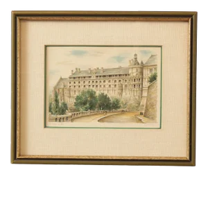 Le Chateau de Blois Lithograph Print by G. A. Dumarais