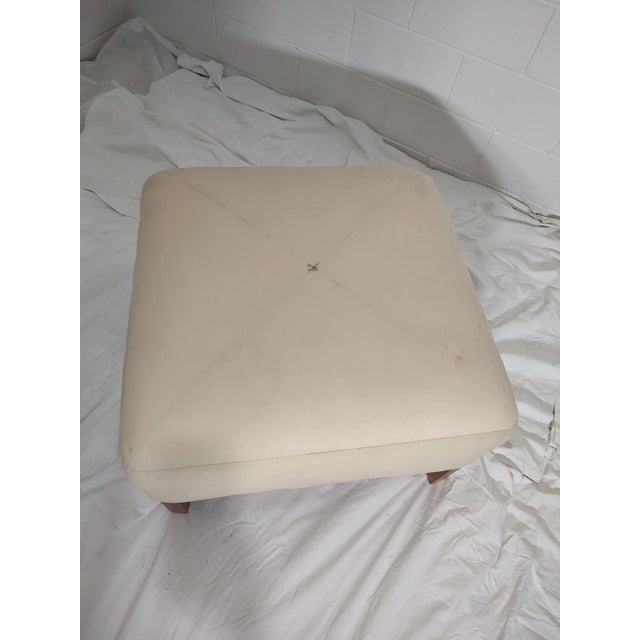 Henredon Ottoman- Newly Upholstered, Vintage 90s For Sale - Image 10 of 13
