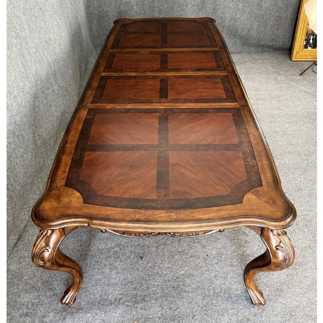 7 Piece Bernhardt Walnut Finish Dining Set For Sale - Image 14 of 17