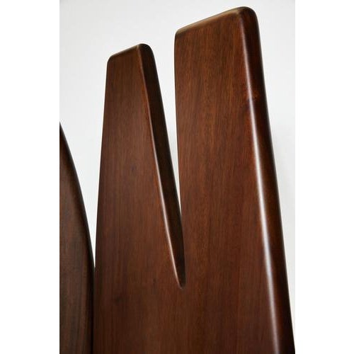 Handcrafted Panama II Brass and Walnut Wood Screen by Reda Amalou Design For Sale - Image 4 of 10