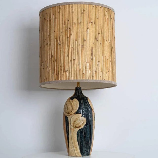 1960s Ceramic Table Lamp attributed to Noomi Backhausen for Soholm, 1960s For Sale - Image 5 of 10