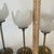 1980s Frosted Glass Tulip Tea Light Candle Holder With Brass Stems - 3 For Sale - Image 5 of 5