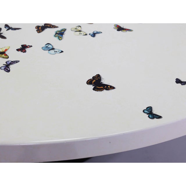 Mid-Century Modern Large Round Butterfly Dining Table by Piero Fornasetti, Italy, 1960s For Sale - Image 3 of 12