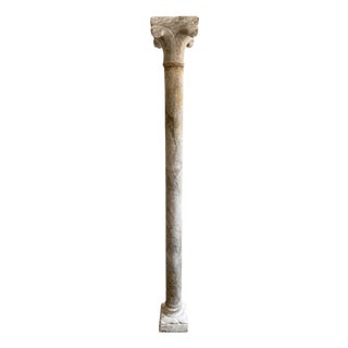 15th Century Marble Column, Italy For Sale